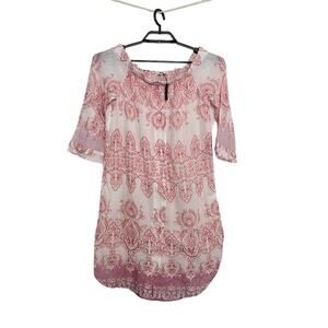 Crosstree Lane Dress Size Medium Pink White